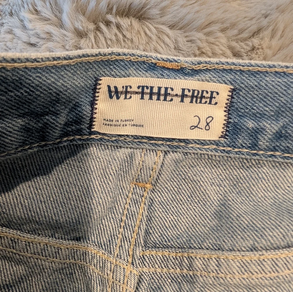 Free People We The Free Ghost Town Long Shorts In Bodie Blue Size 28 Mid rise
